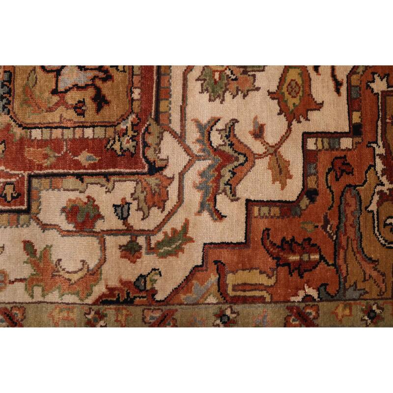 ECARPETGALLERY Hand-knotted Jules Sultane Ivory Wool Rug - 7'9 x 9'11