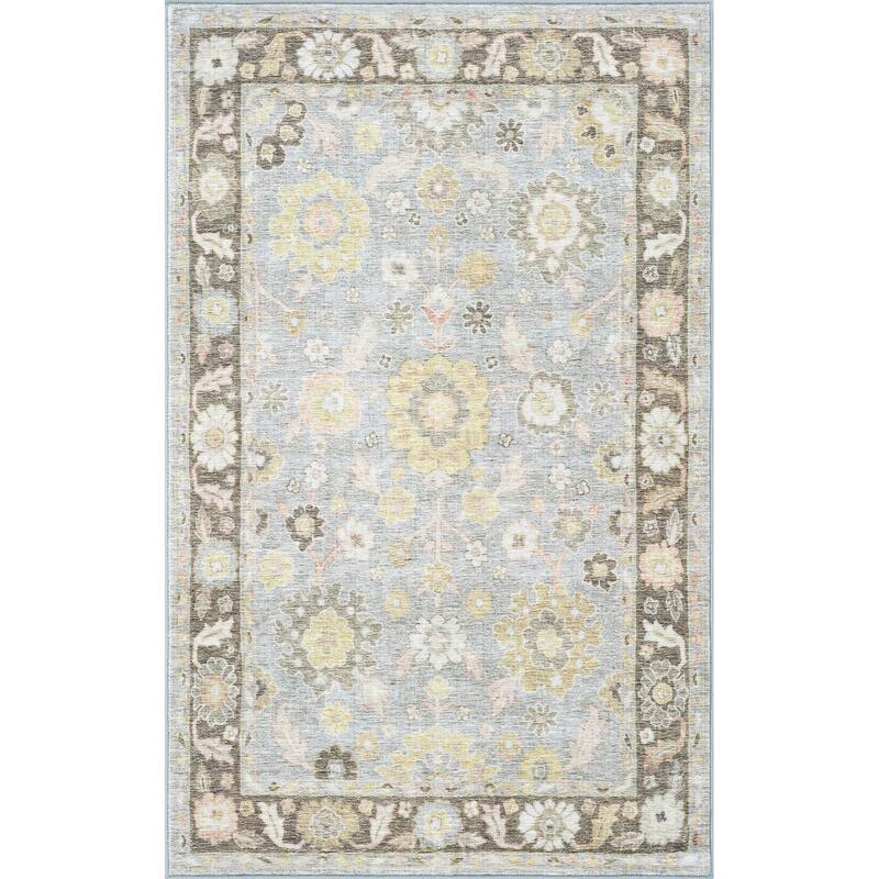 Smart Wash Ambient Glam Oriental Indoor Polyester Area Rug