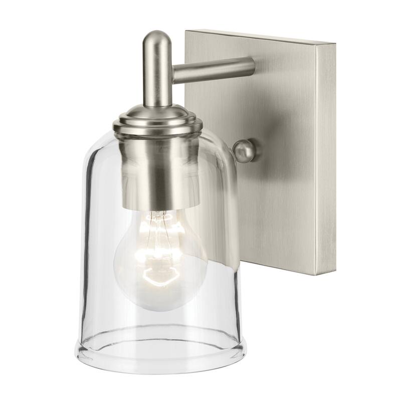 Kichler Lighting Shailene 1-Light Wall Sconce Light with Clear Glass