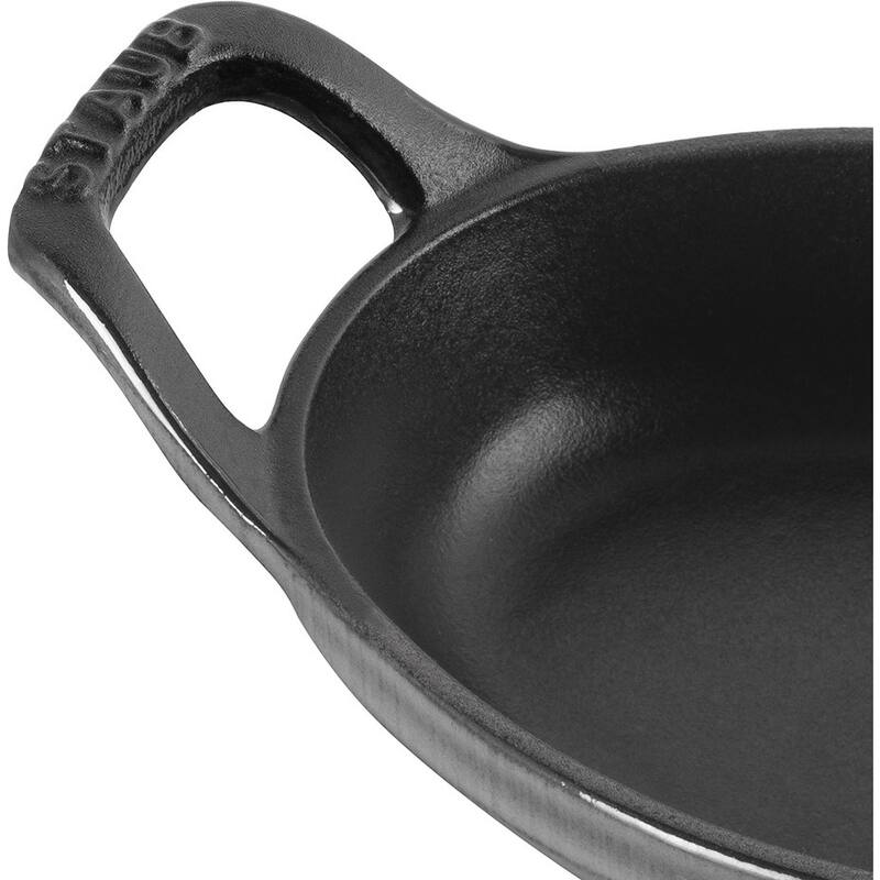 STAUB Cast Iron 5.5-inch x 3.8-inch Mini Oval Gratin Baking Dish - 5.5" x 3.8"