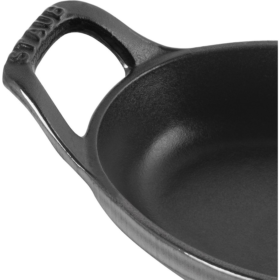 Staub Cast Iron 9.5 x 6.75 Oval Baking Dish - Matte Black 
