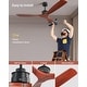preview thumbnail 17 of 72, Sofucor 52''/60" Large Ceiling Fan without Lights, Remote Control and Reversible Motor Included, Smart Optinal