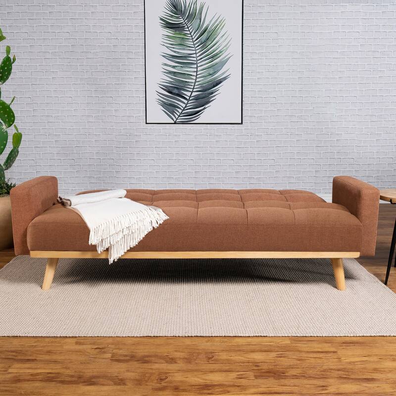 Kourtney Upholstered Tufted Convertible Sofa Bed
