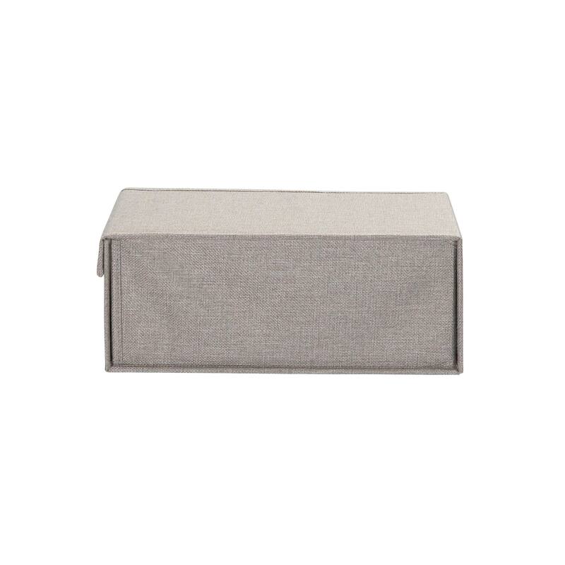 Household Essentials Small Drop Front Shoe Box, Silver, 2-Pack - 8'' x 13'' x 5''