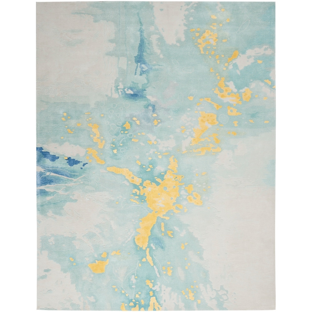 Nourison Prismatic Modern Abstract Watercolor Area Rug