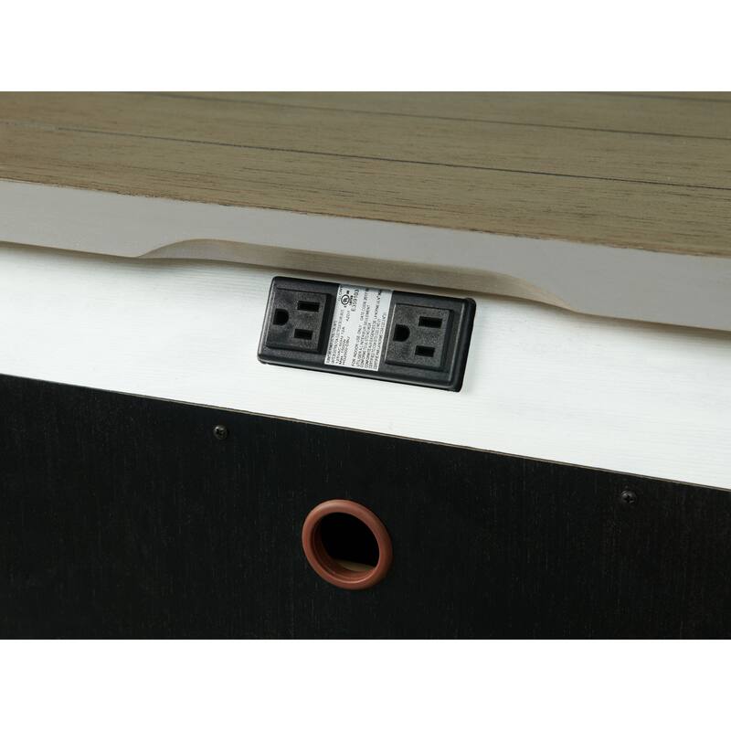 Timber Ridge 3-Drawer Wood Nightstand, Weathered Washed Sierra