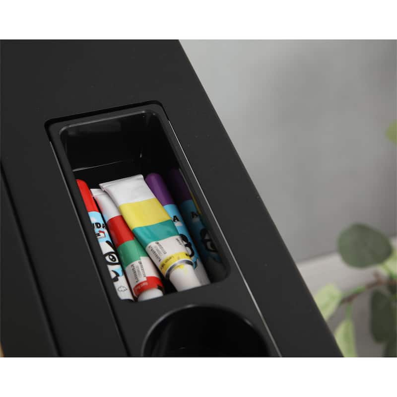 Hand Crank Adjustable Tempered Glass Drafting Drawing and Printing Table with Chair and Storage Space