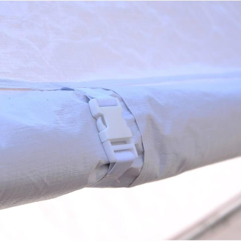 Outsunny Large White Outdoor Canopy Tent w/ Removable Protective Sidewalls