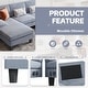 preview thumbnail 2 of 13, Furniwell Corduroy Modern U-section Modular Sofa