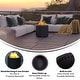 preview thumbnail 18 of 23, Zephyr 19.5 inch Smokeless Outdoor Firepit, Natural Wood Burning Portable Fire Pit With Water Resistant Cover, Black