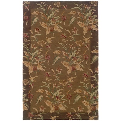 Style Haven Hand-tufted Botanical Wool Area Rug