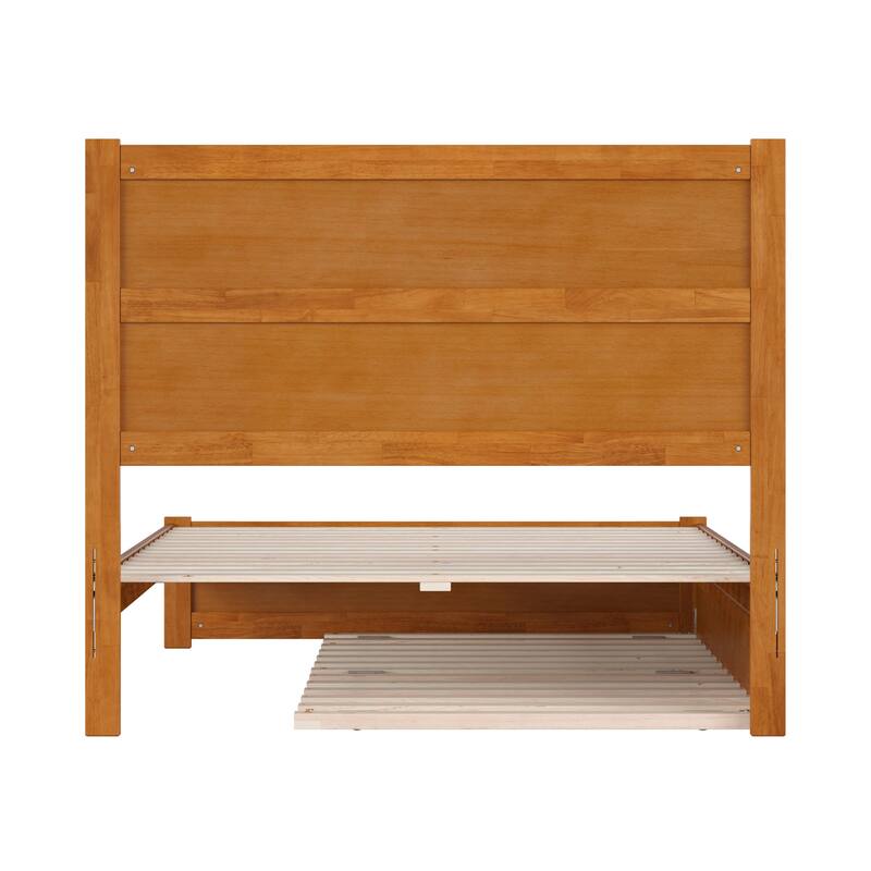 Aveline Wood Platform Bed with Matching Footboard & Trundle