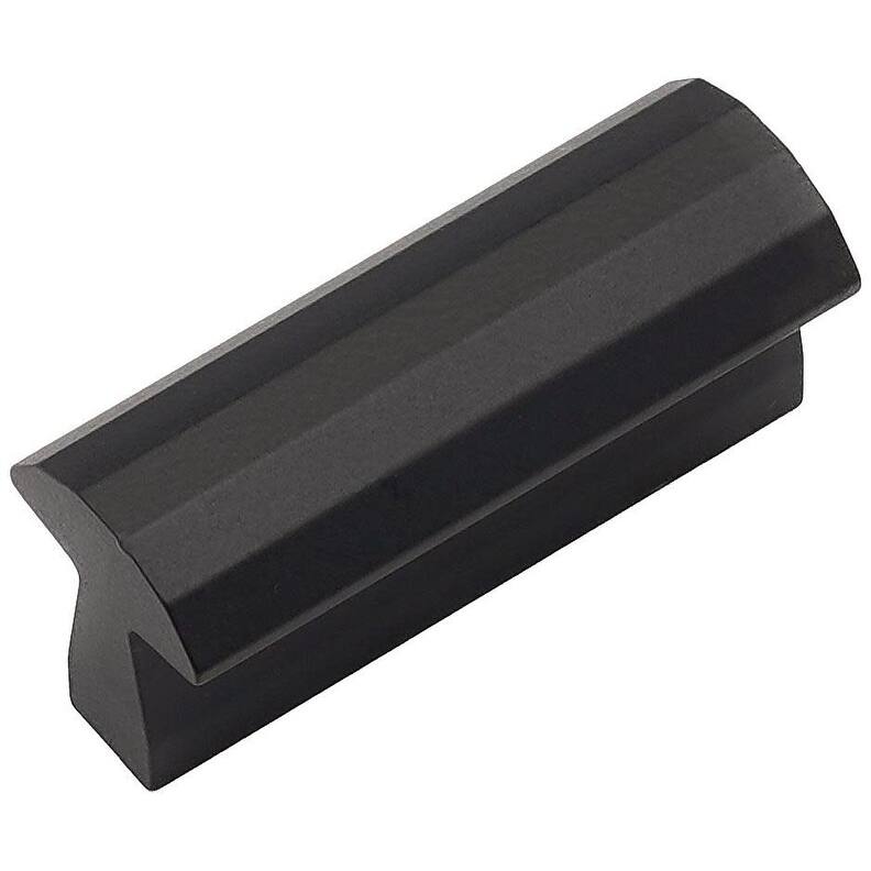 Alno A3002-1 Symmetry 1" Center to Center Faceted Linear Flush - Matte Black