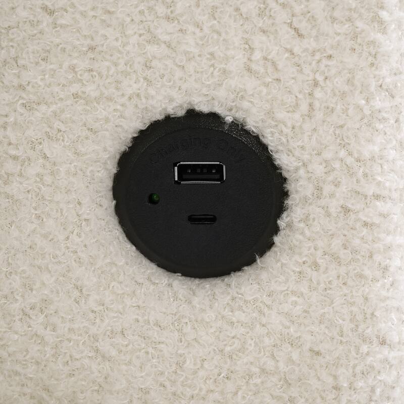 107" U-Shaped Sleeper Sectional Sofa with Storage & USB Ports - Modern Convertible Sofa Bed for Living Room