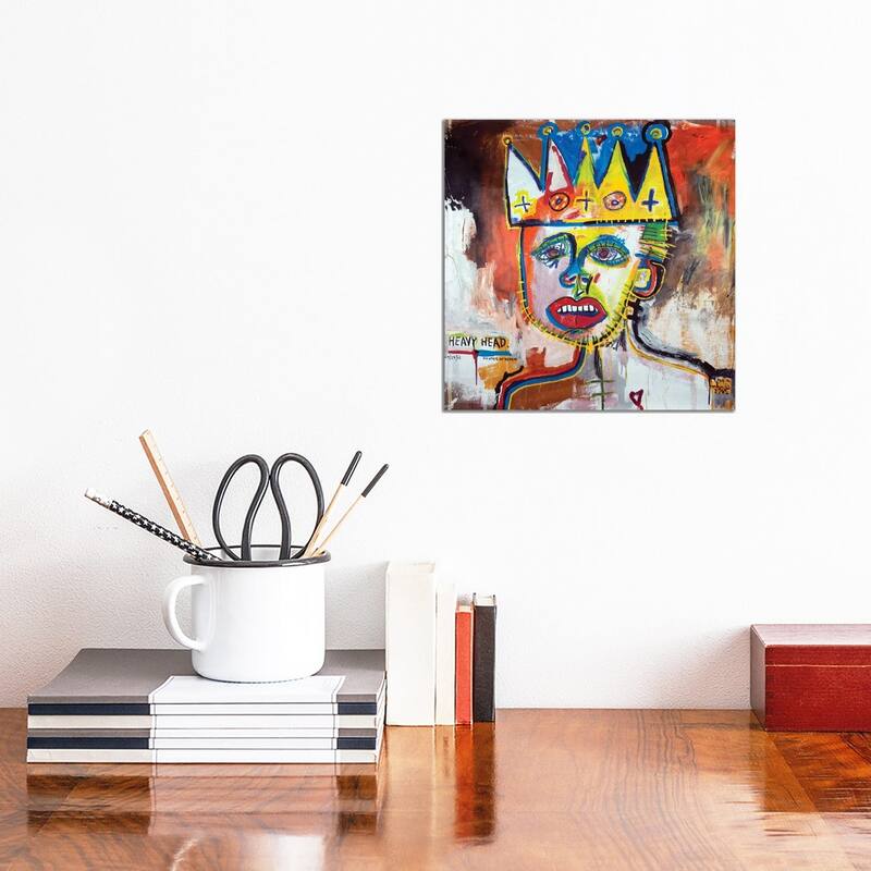 iCanvas "Heavy Head Day After 1st Debate" by Eddie Love Canvas Print - 12x12x1.5