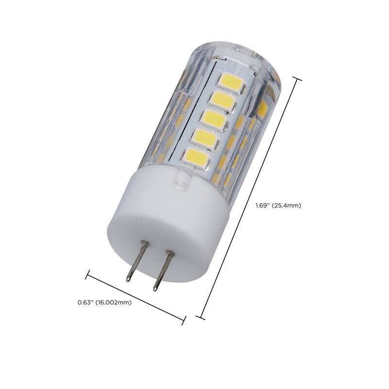 3 Watt Mini LED G4 Base 5000K Clear Finish 12V
