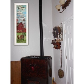 TrendyDecor4U Farmhouse "Farmers Prayer" Framed Print Wall Art by Cindy ...