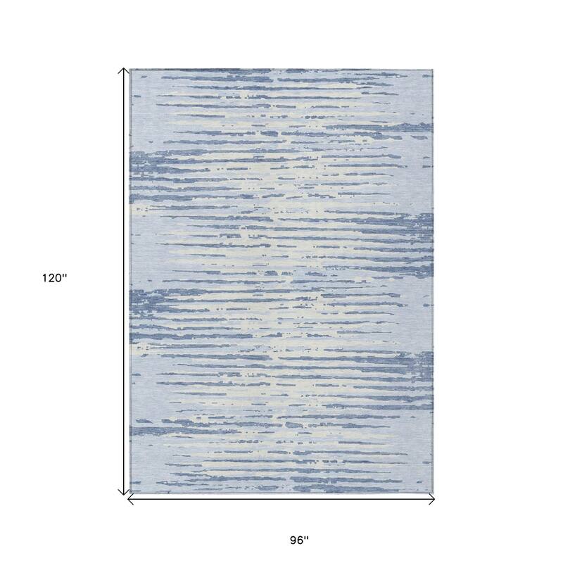 HomeRoots Striped Transitional Rectangle Outdoor Rug