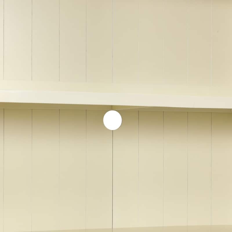 83.4" Tall 5-Tier Wood Bookcase with Built-In Light Strip – Adjustable Shelves , Freestanding Storage Shelf .