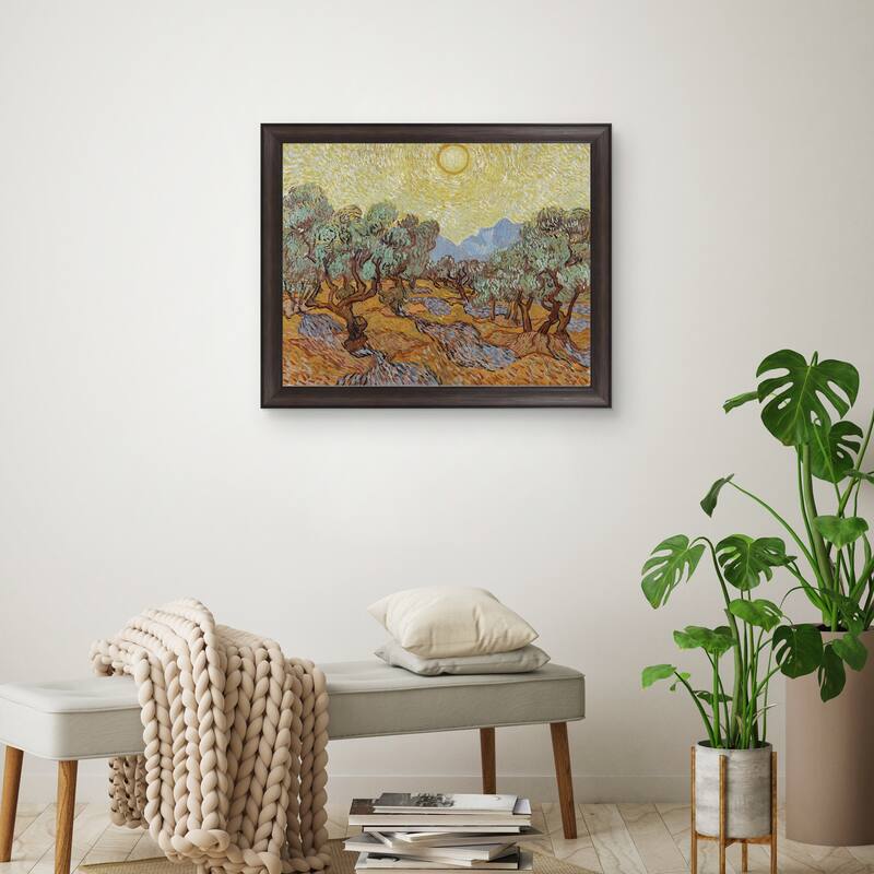 Masterpiece Art Gallery| Olive Tree by Vincent Van Gogh - Framed Canvas Print