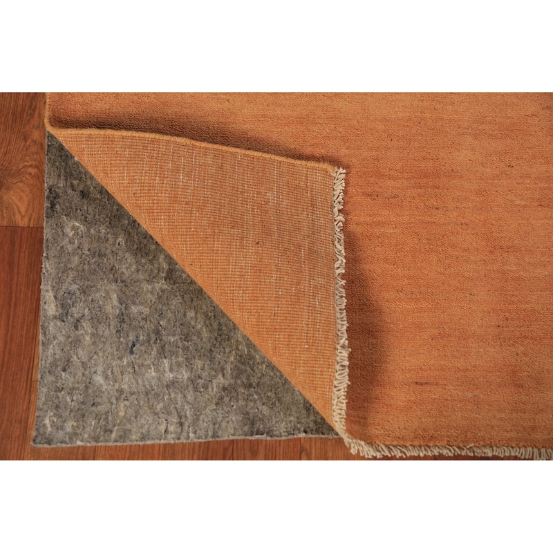 Tribal / Modern Gabbeh Area Rug Oriental Hand-Knotted Wool Carpet - 5'0" x 5'7"