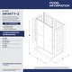preview thumbnail 2 of 29, DreamLine Infinity-Z 36 in. D x 48 in. W x 76 3/4 in. H Sliding Shower Door, Shower Base and Backwall Kit