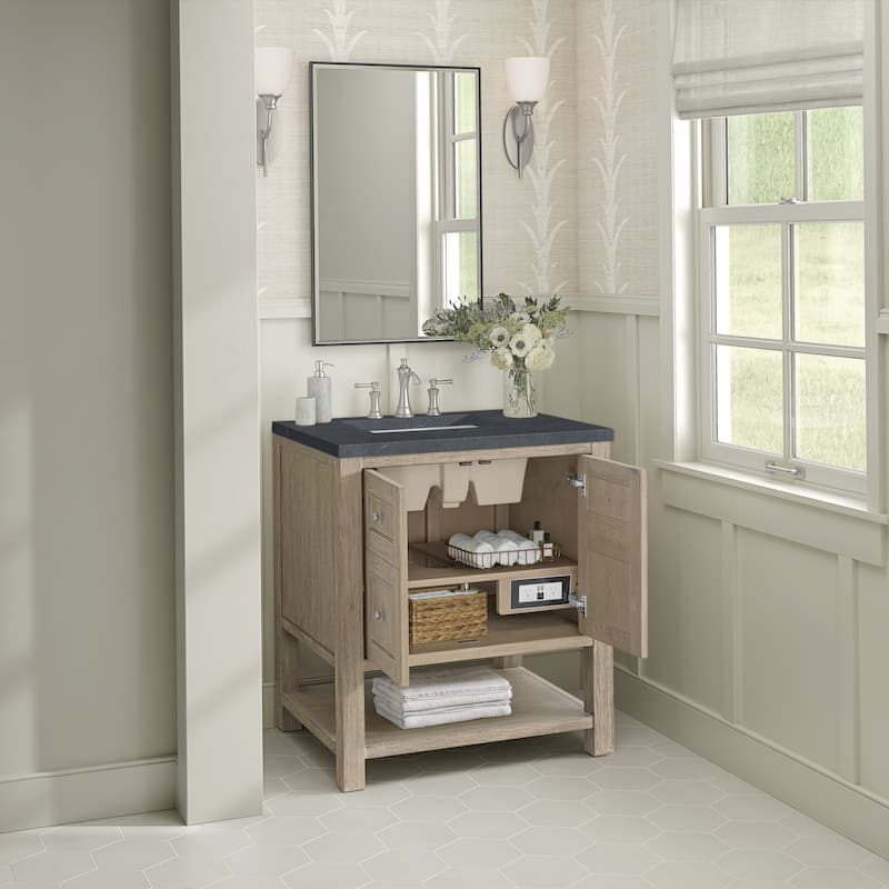 James Martin Vanities Breckenridge 30" Single Vanity, Whitewashed Oak