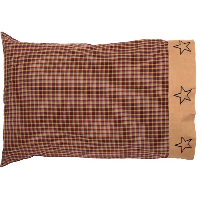 Patriotic Patch Pillow Case Set