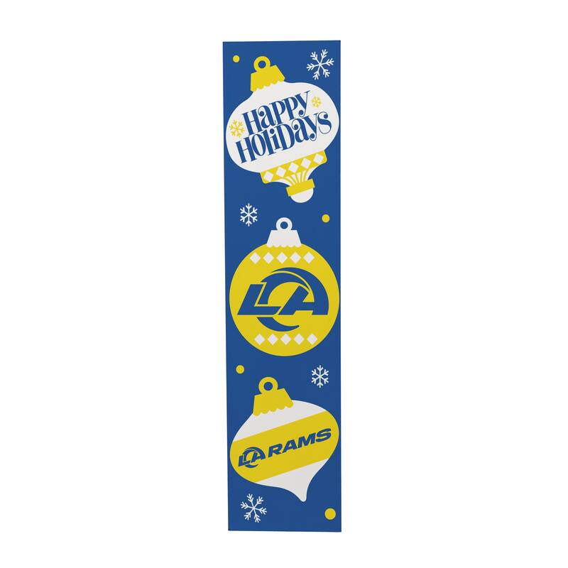 47" Double Sided Seasonal Porch Leaner, Los Angeles Rams - 47" x 11.25"