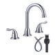 preview thumbnail 25 of 34, WOWOW 8 Inch Widespread Bathroom Faucet in Morden Chrome