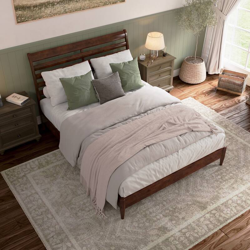 Savannah Solid Wood Low Profile Platform Bed