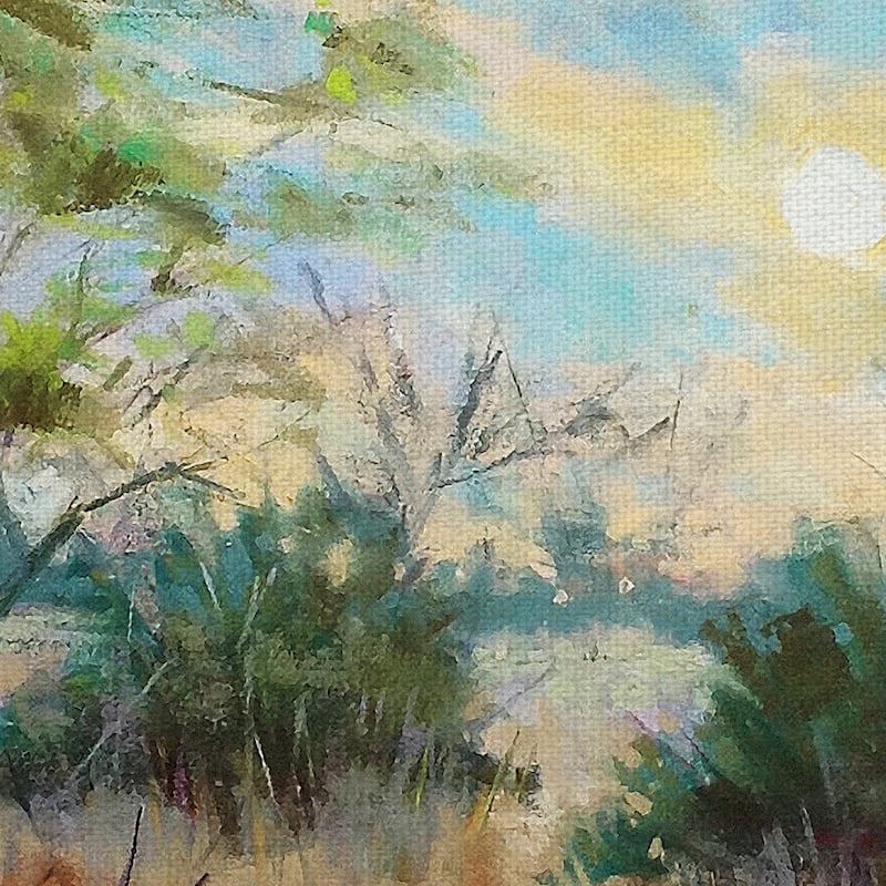 Texas Sunrise by Nancie King Mertz Canvas Art Print