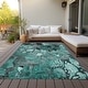 preview thumbnail 62 of 135, Machine Washable Indoor/ Outdoor Modern Floral Chantille Rug