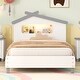preview thumbnail 33 of 43, House-shaped Wood Platform Bed with Motion Activated Night Lights