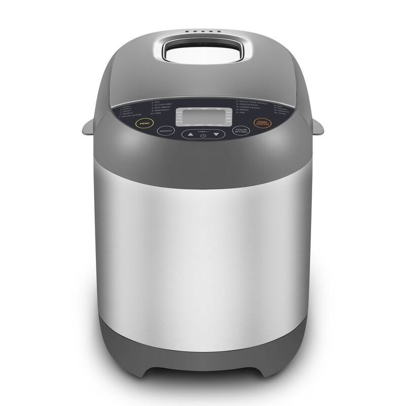 Elite Cuisine EBM5318 2lb Programmable Bread Machine - Grey
