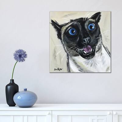 iCanvas "Funny Siamese Cat Marley" by Hippie Hound Studios Canvas Print