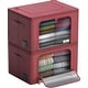 preview thumbnail 8 of 36, Storage Bins, Foldable Stackable Container Organizer Set with Large Window & Carry Handles