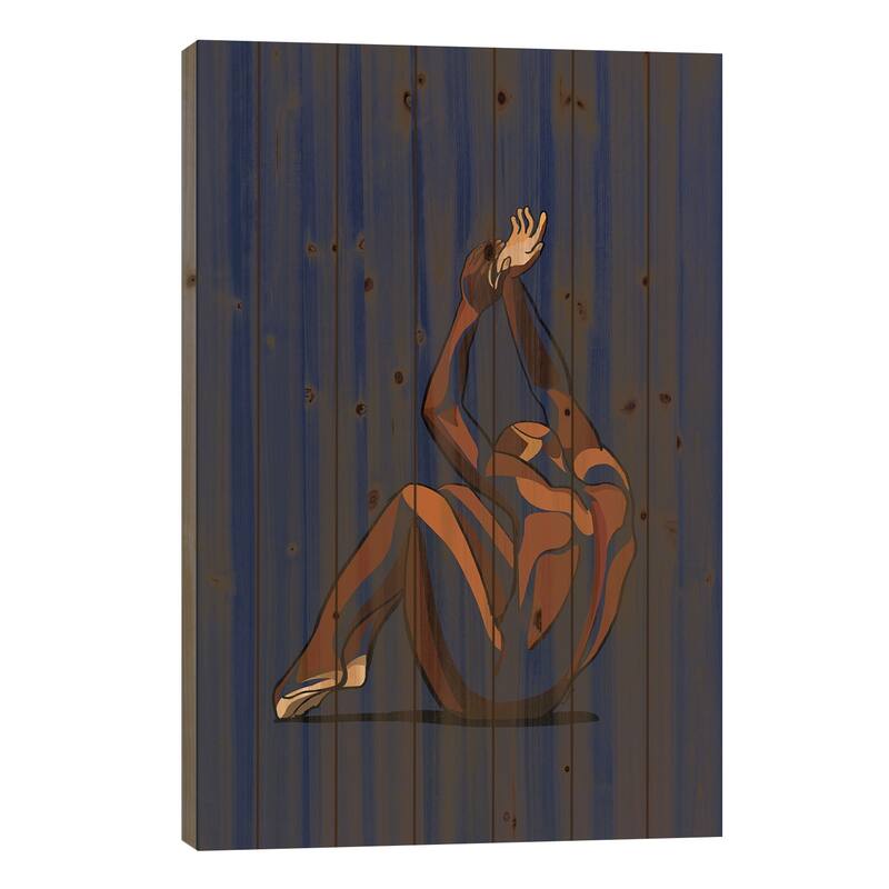 Stretch My Hands To Thee I Print On Wood by NoelleRx - Multi-Color - 40x26x1.5
