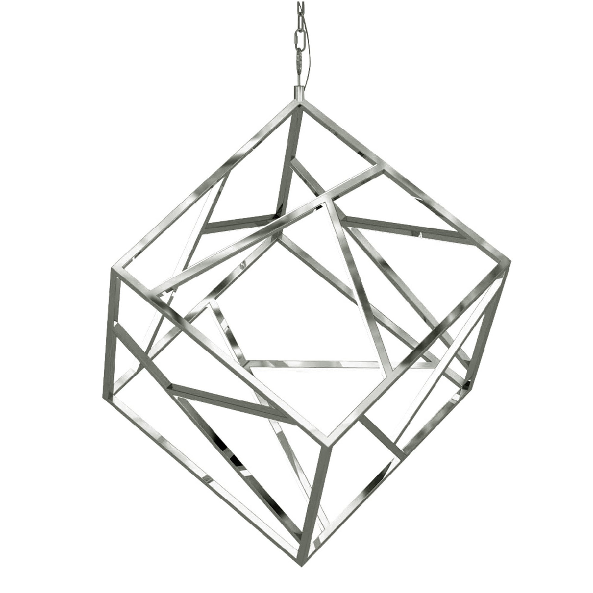 Modern 20-Light Chrome LED Chandelier With White Acrylic Diffusers