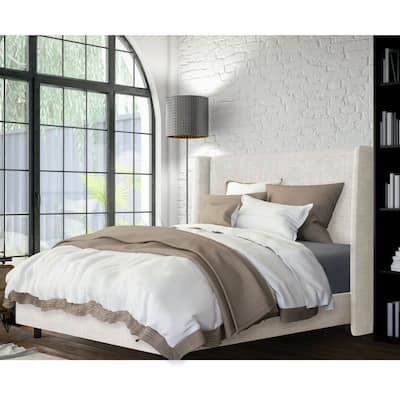 Skyline Furniture Zuma White Wingback Bed
