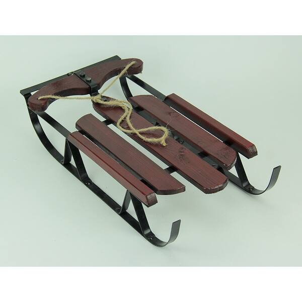 Shop Wooden Decorative Old Fashioned Sled 18 Inch Overstock