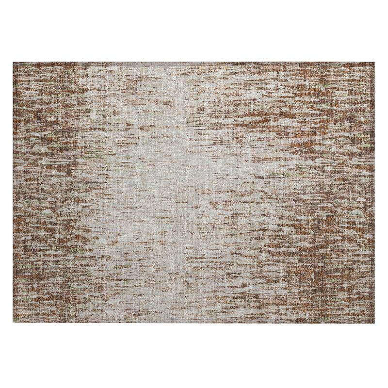 Machine Washable Indoor/ Outdoor Abstract Moxy Chantille Rug