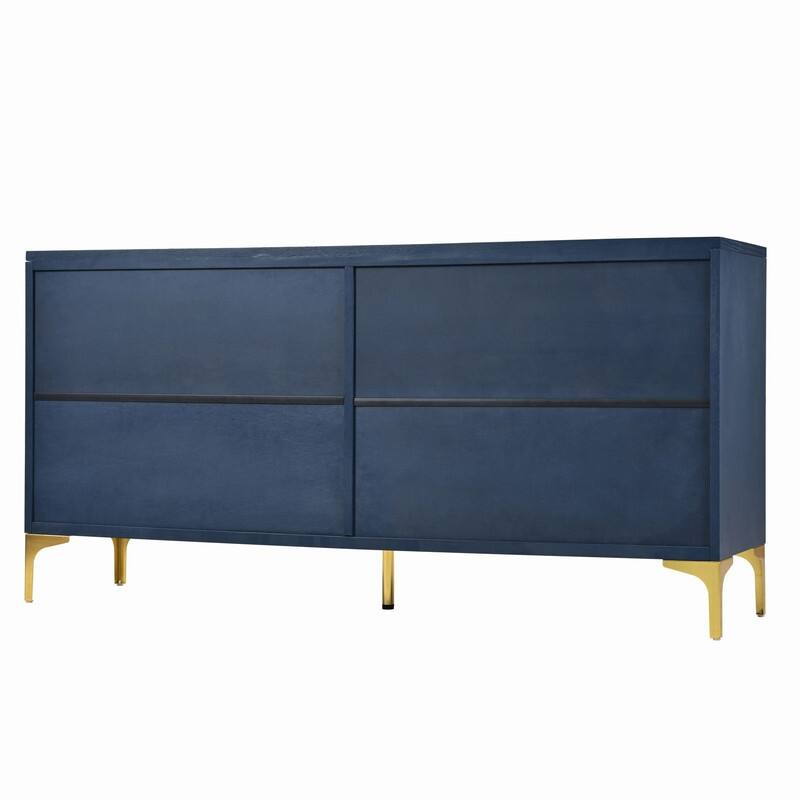 4-Door Sideboard with Adjustable Shelves,Multi-Functional Storage Cabinet for Home Organization