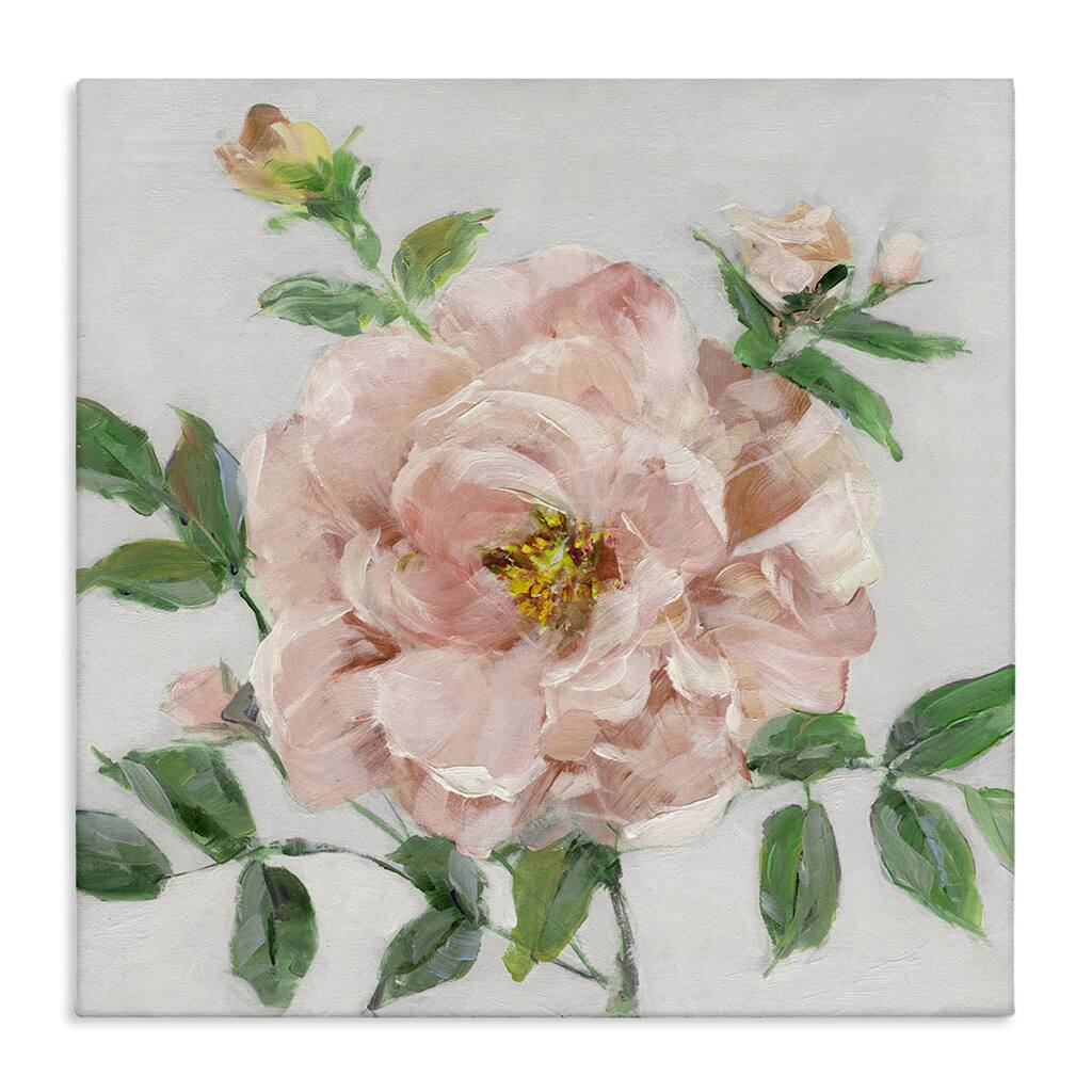 Stupell Pink Carnation Blossom Canvas Wall Art Design By Sally Swatland