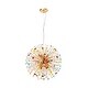 preview thumbnail 8 of 15, 12-Light Modern Glam Linear Sputnik Crystal Chandelier Starburst Firework Globe Pendant Light - 21.6 in. W x 21.6 in. H