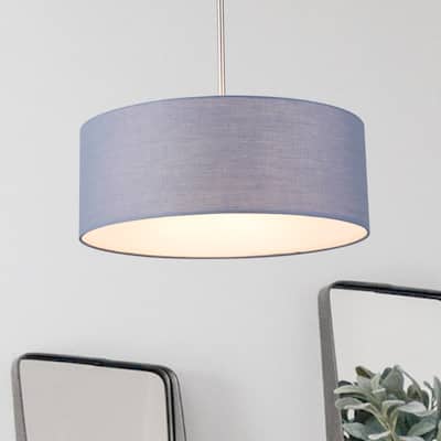 CO-Z 3 Light Ceiling Light with Adjustable Height Downrod - Slate Blue