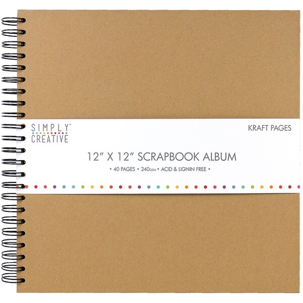 simply creative plain black scrapbook