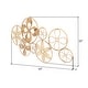 preview thumbnail 6 of 4, Estrella Rattan Abstract Circle Wall Art - 22"H x 43"W x 1"D