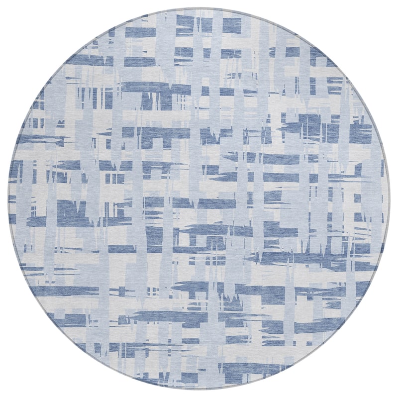 HomeRoots Striped Transitional Rectangle Outdoor Rug