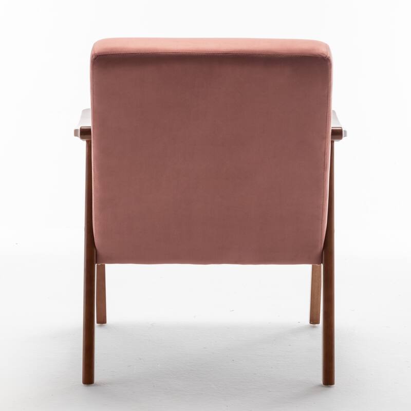 Velvet Solid Wood Frame Chair